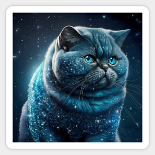 Fluffy British Shorthair Sticker